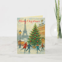 Jul i Paris Eiffel Tower Vinter Personlig
