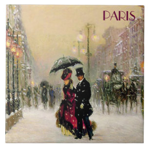 Jul i Paris. Julgåva Kakelplatta