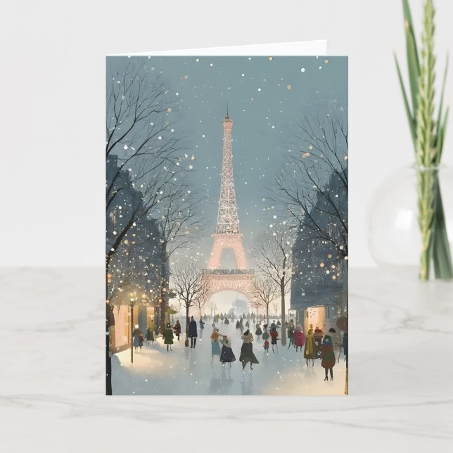 Jul i Paris-kort Kort (Framsida)