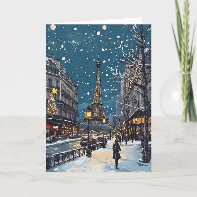 Jul i Paris-kort Kort (Framsida)