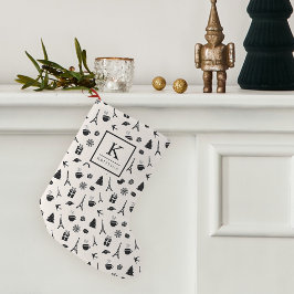Jul i Paris | Monogrammet Liten Julstrumpa