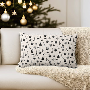 Jul i Paris Mönstrat Lumbarkudde