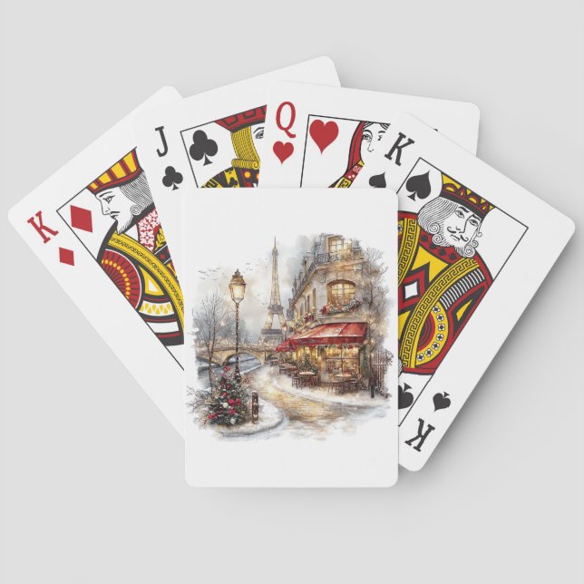 Jul i Paris-spelkort Casinokort (Baksidan)