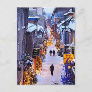 Jul i Quartier Petit Chamblank, Quebec Helg Vykort
