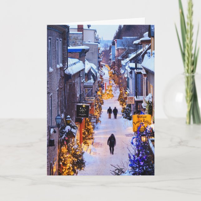 Jul i Quartier Petit Chamblank, Quebec Helgkort (Framsida)