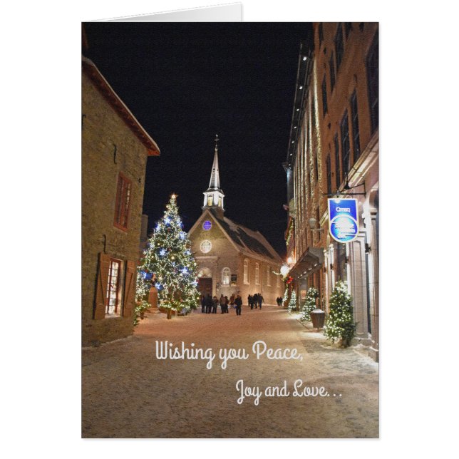 Jul i Quebec City OBS Kort (Framsidan)