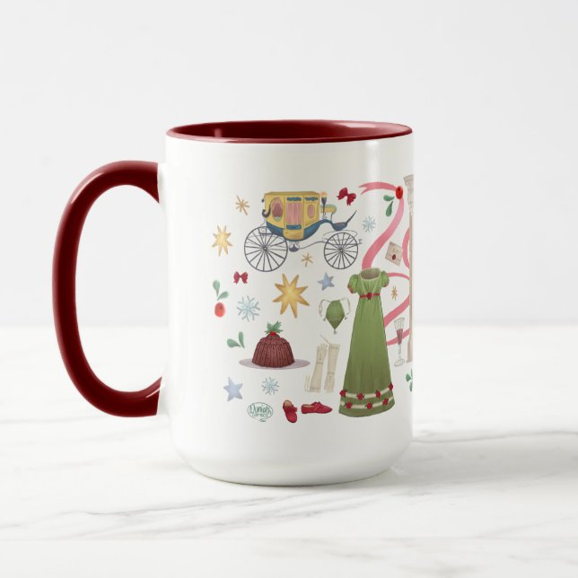 Jul i Randalls (Maroon 15 oz) Mugg (Vänster)