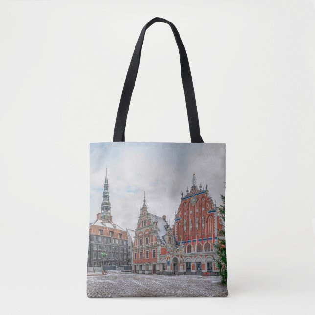 Jul i Riga Lettland Tygkasse (Framsida)