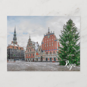 Jul i Riga Lettlands vykort