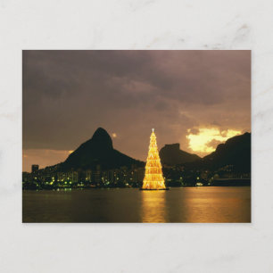 Jul i Rio de Janeiro Brasilien Helg Vykort