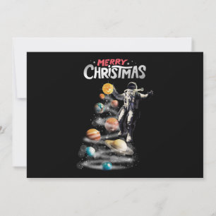 Jul i rymden Solsystemet Astronaut Inbjudan