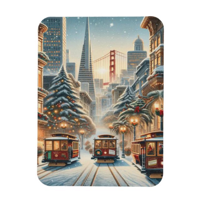 Jul i San Francisco – Golden Gate Magnet (Vertikal)