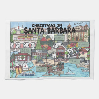 Jul i Santa Barbara Kökshandduk