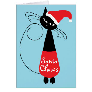 Jul i Santa Klo Hälsningskort