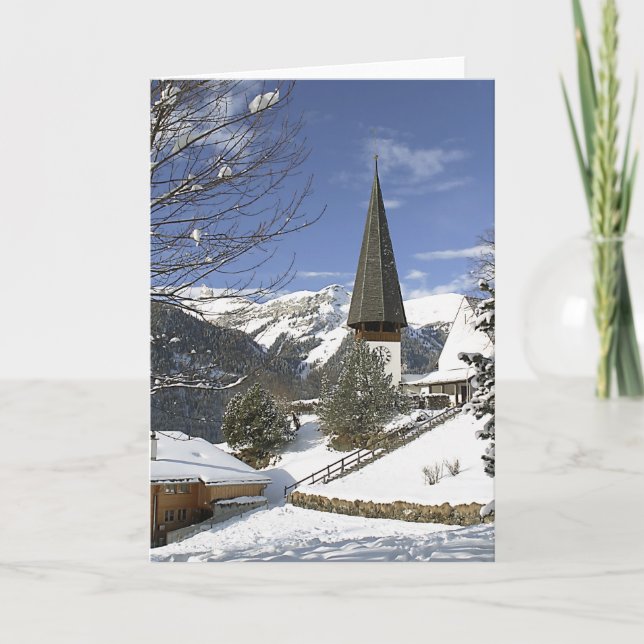 Jul i Schweiz Helgkort (Framsida)