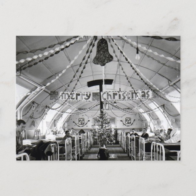 Jul i sjukhusvården Världskrig två Helg Vykort (Framsida)