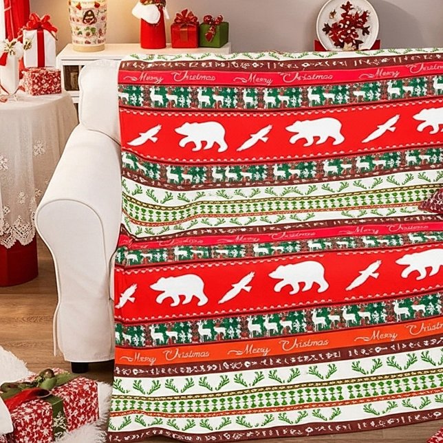 Jul i skogen fleecefilt (Skapare uppladdad)