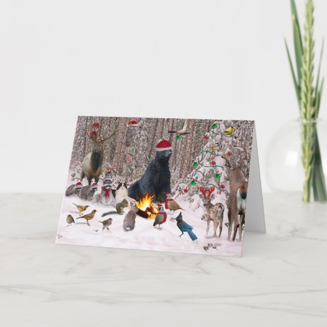 Jul i Skogen Helgkort (Framsida)