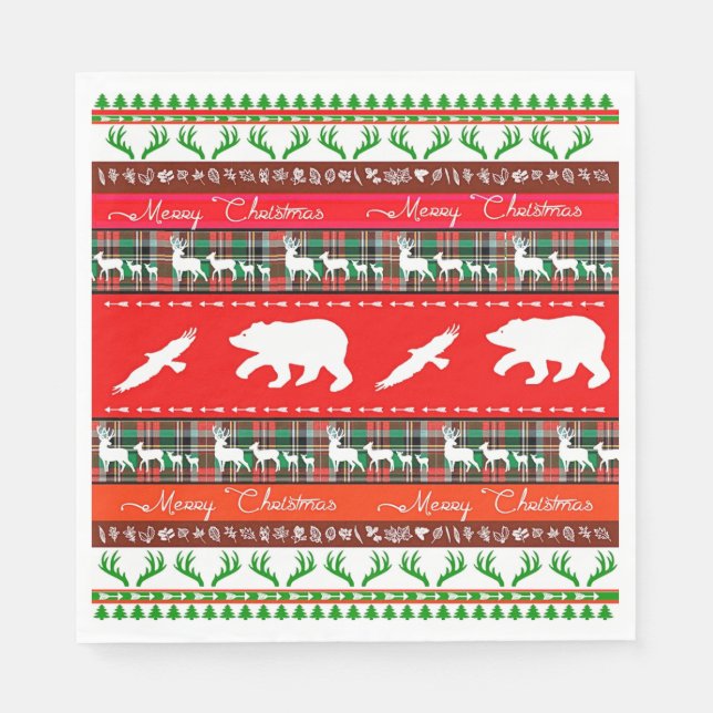 Jul i skogen pappersservett (Framsidan)