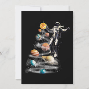 Jul i Space Solar System Astronaut Inbjudningar