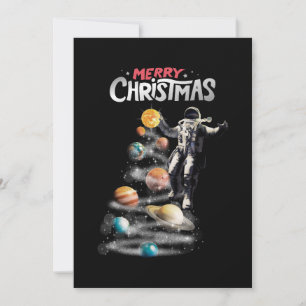 Jul i Space Solar System Astronaut Inbjudningar