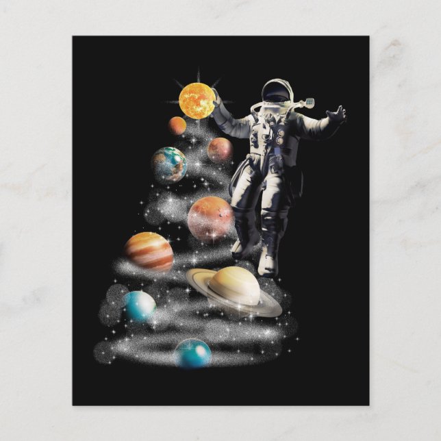 Jul i Space Solar System Astronaut Invati Flygblad (Framsidan)