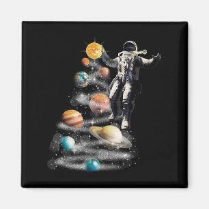 Jul i Space Solar System Astronaut Invati Magnet