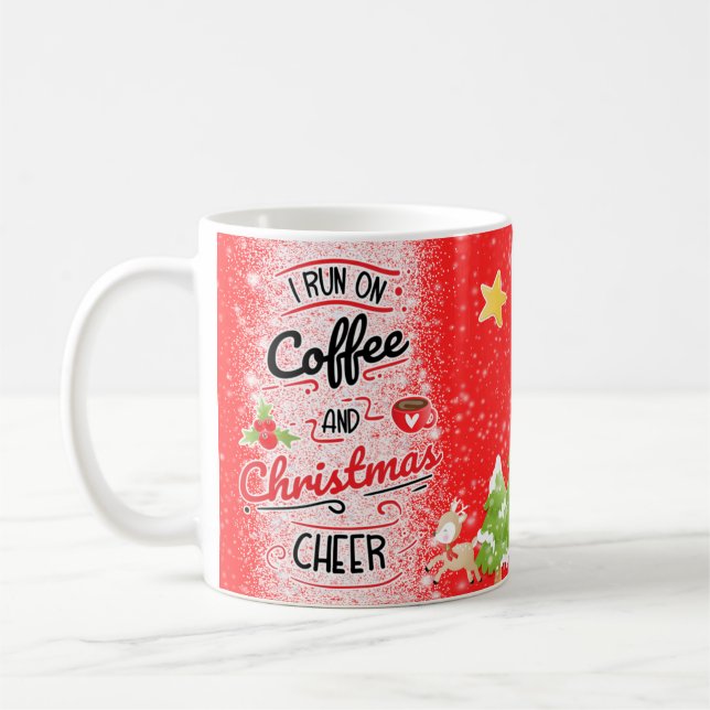 Jul I Springa på kaffe Roligt Mugg (Vänster)