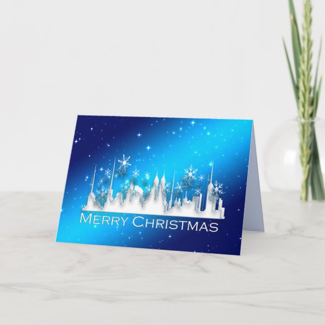 jul i staden gratulationskort kort (Framsida)