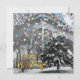 Jul i staden. Platt kort