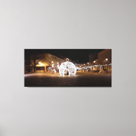 Jul i stadskärnan Esztergom Hungary. Canvastryck