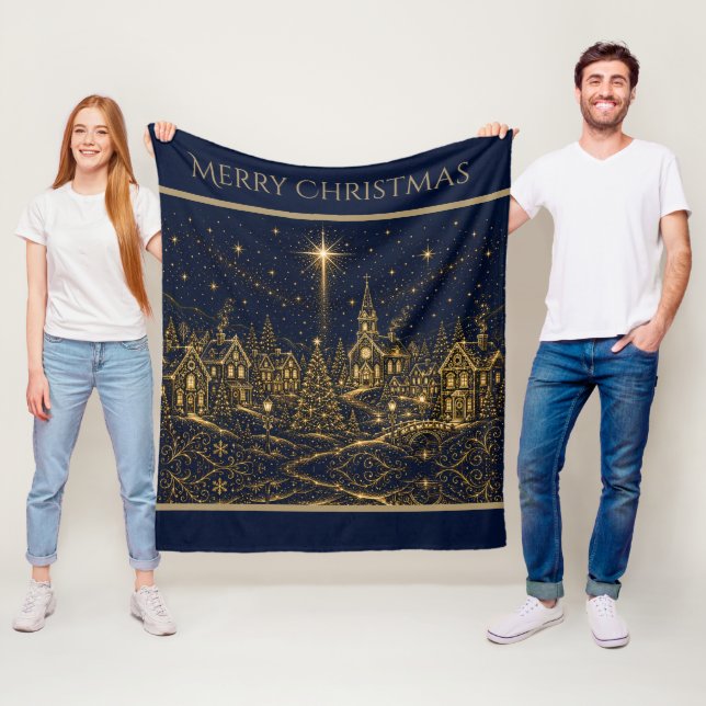 Jul i stjärnorna | Julby Fleecefilt (På plats)