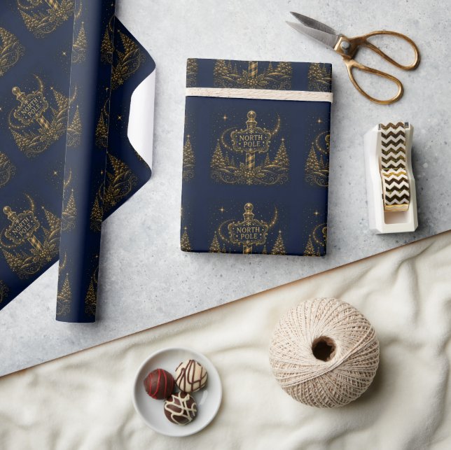 Jul i stjärnorna | Nordpolen Presentpapper (Hantverk)
