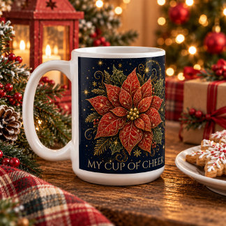 Jul i stjärnorna | Poinsettia Kaffemugg