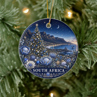 Jul i Sydafrika Vacker souvenir Julgransprydnad Keramik