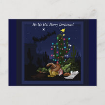 Jul i sydvästra belyst kaktus