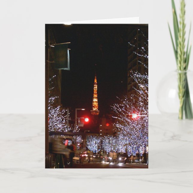 Jul i Tokyo, Japan Helgkort (Framsida)