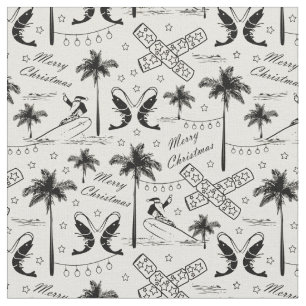 Jul i Tropical Australia Black Toile Tyg