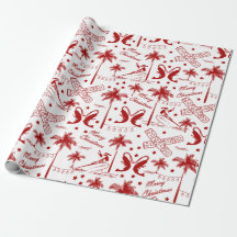 Jul i Tropical Australia Red Toile 