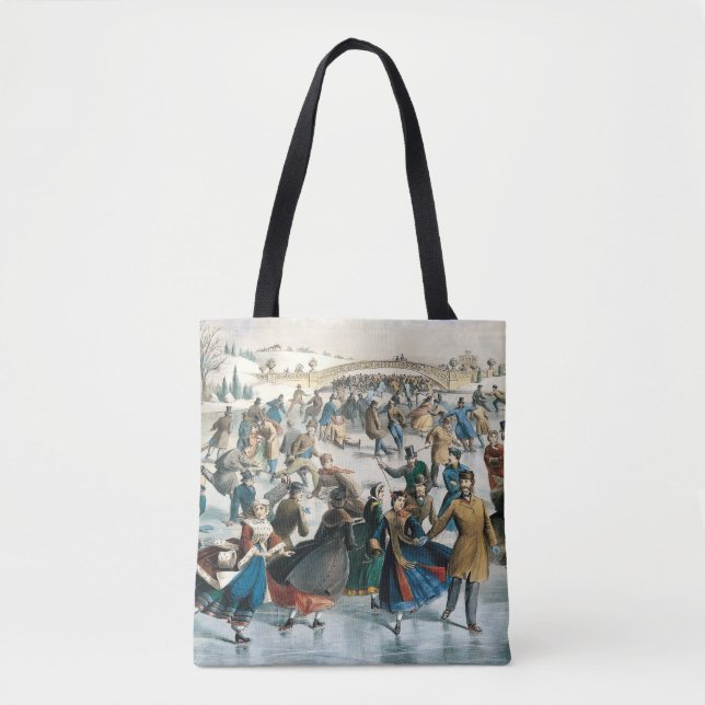 Jul i Victoria- eran Central Park Currier & Ives Tygkasse (Framsida)