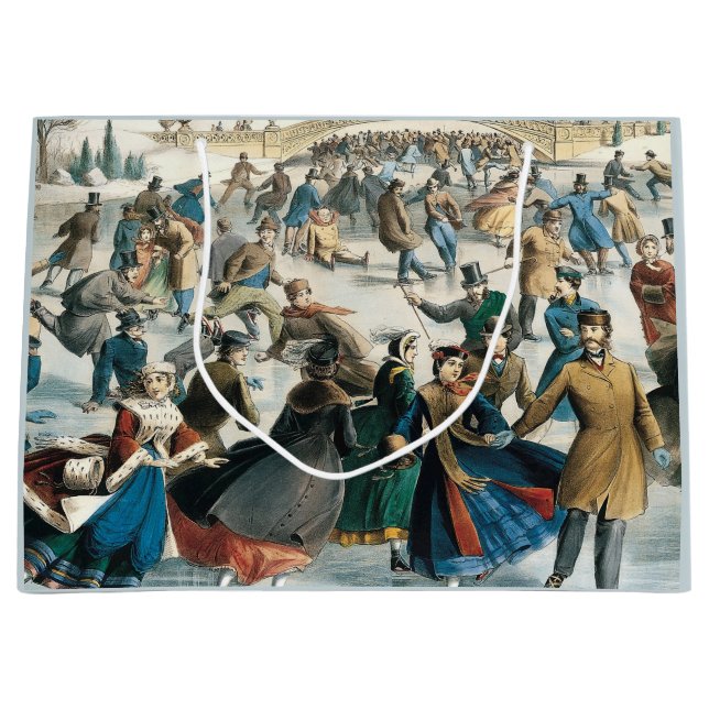 Jul i Victoriaepoken Central Park Currier & Ives (Framsidan)