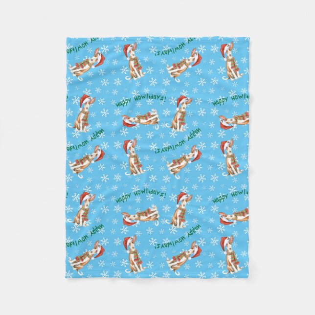 Jul Ibizan Hound Fleece Blanket (Framsidan)