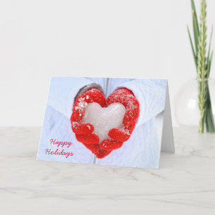 Jul Ice Heart Helgkort