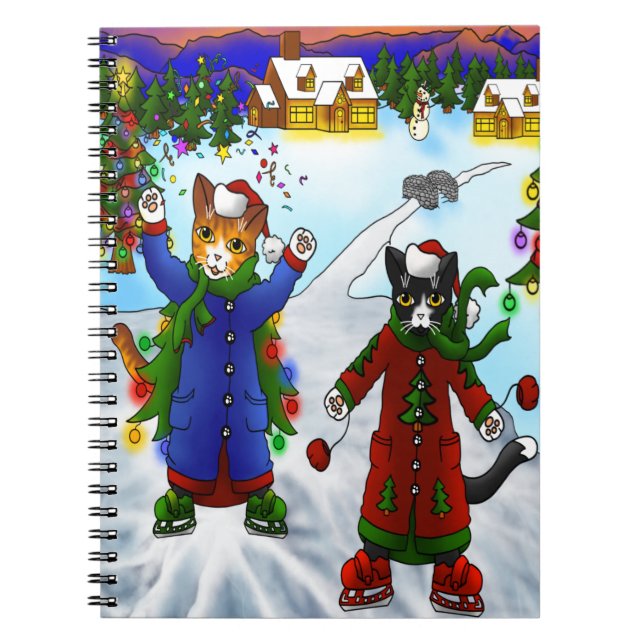 Jul Ice Skatter V2 Anteckningsbok (Framsidan)