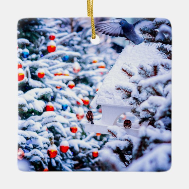 Jul Idyll dazzling Julgransprydnad Keramik (Framsida)