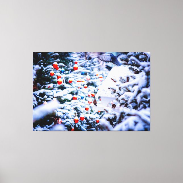 Jul Idyll underbar Canvastryck (Framsida)