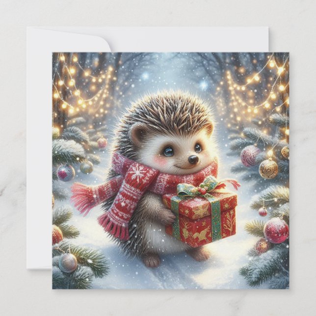 Jul Igel Julkort (Framsida)