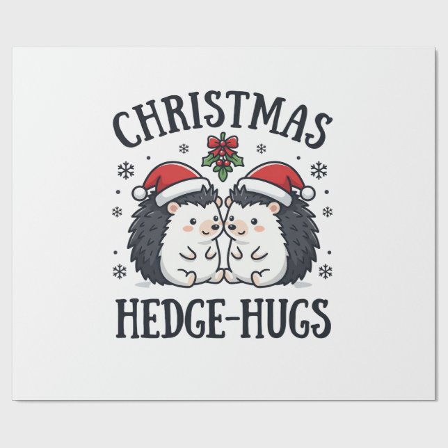 Jul Igel-Kram Cuteness Igel Jul Design Presentpapper (Platt)