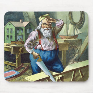 Jul igen, Tomte bygger leksaker såg Musmatta