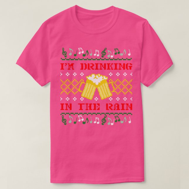 Jul Im Dricker in i regnet 2 T Shirt (Design framsida)